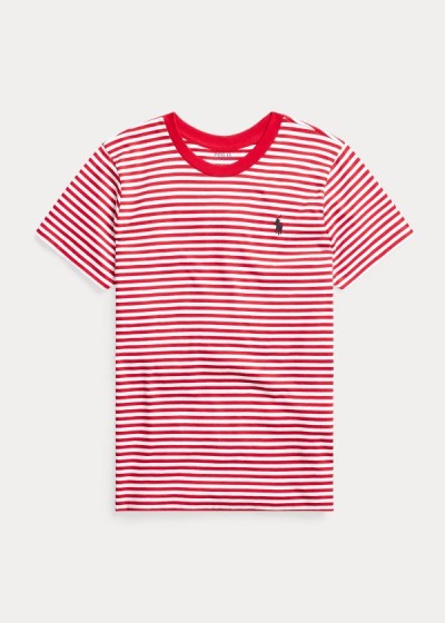 Women's Polo Ralph Lauren Striped Cotton Jersey T Shirts | 628310XDQ